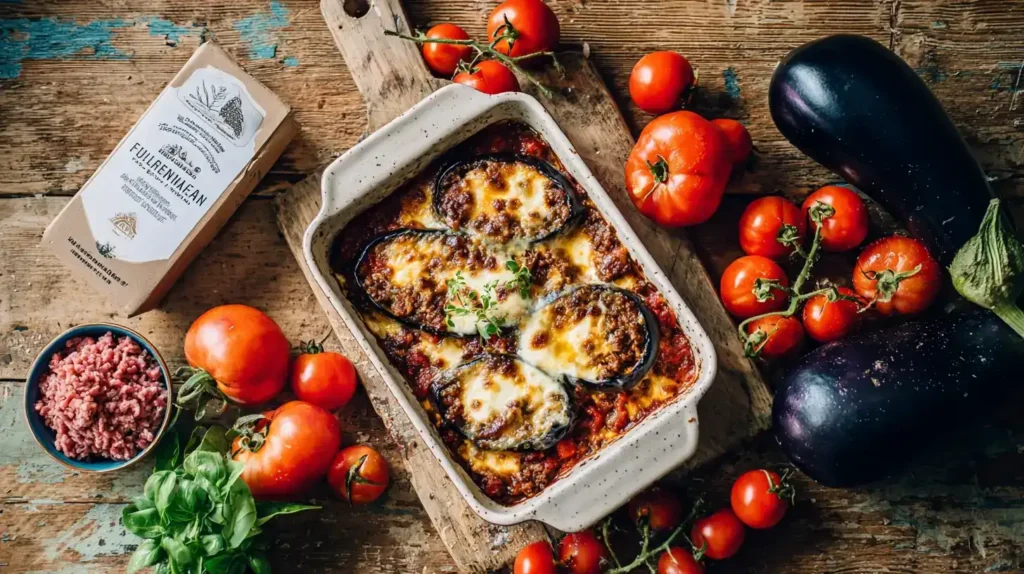 Schritt-für-Schritt Zubereitung für gefüllte Auberginen mit Hackfleisch