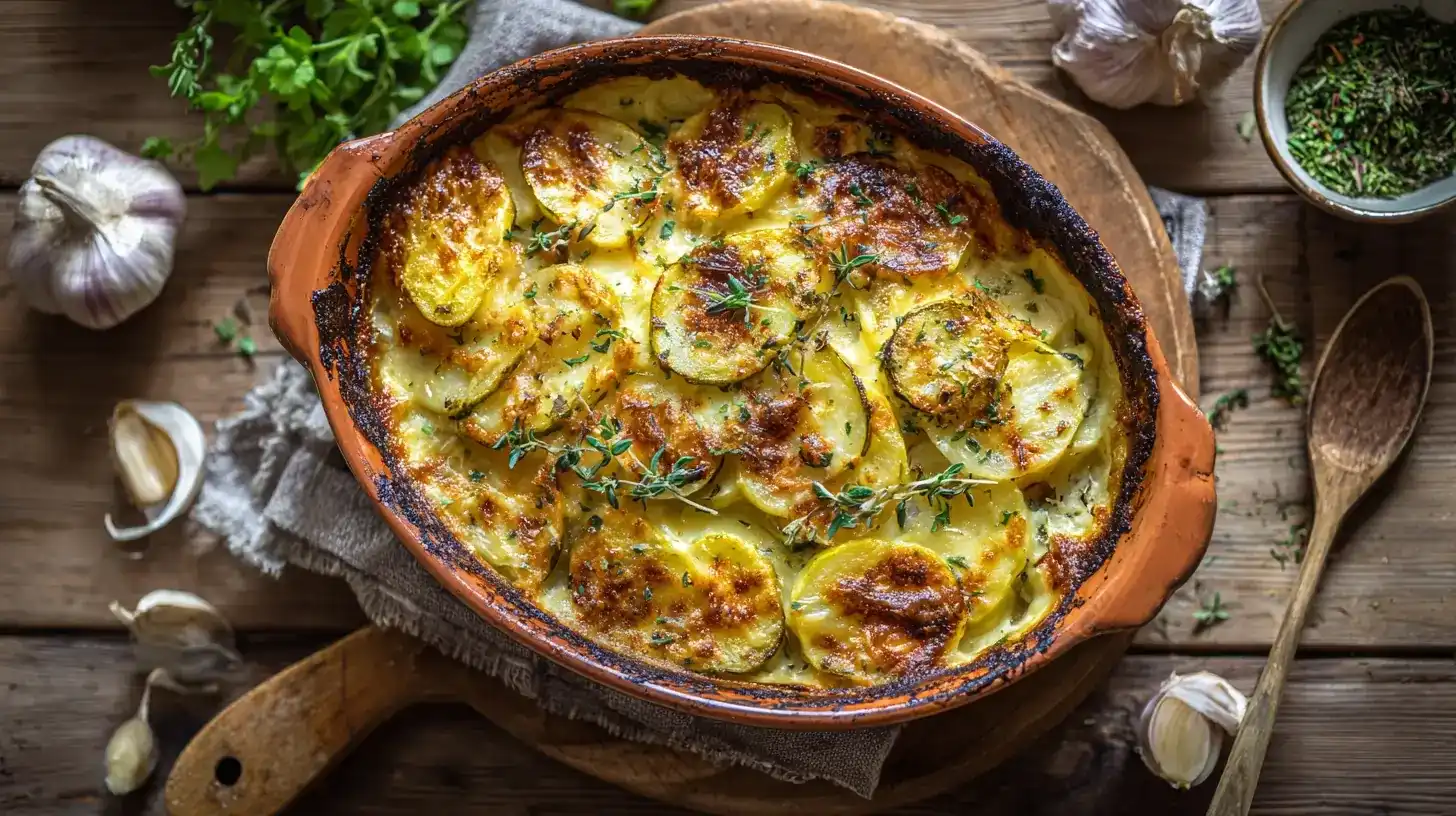 Kartoffel-Zucchini-Auflauf – cremig, würzig & einfach gemacht
