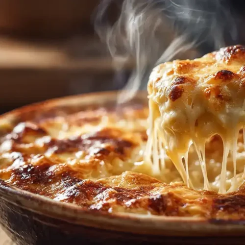 Blumenkohl-Makkaroni-Auflauf mit goldbrauner Kräcker-Parmesan-Kruste frisch aus dem Ofen