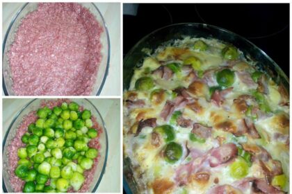 Ein köstliches Abendessen mit einfachen Zutaten.