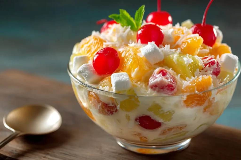 Ambrosia Fruit Salad Recipe Rezept 1 Ambrosia Fruit Salad Recipe 2