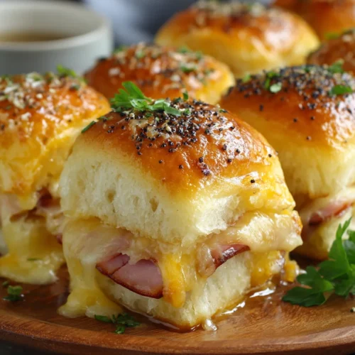 Baked Ham and Cheese Sliders Recipe Rezept 2 Baked Ham and Cheese Sliders Recipe