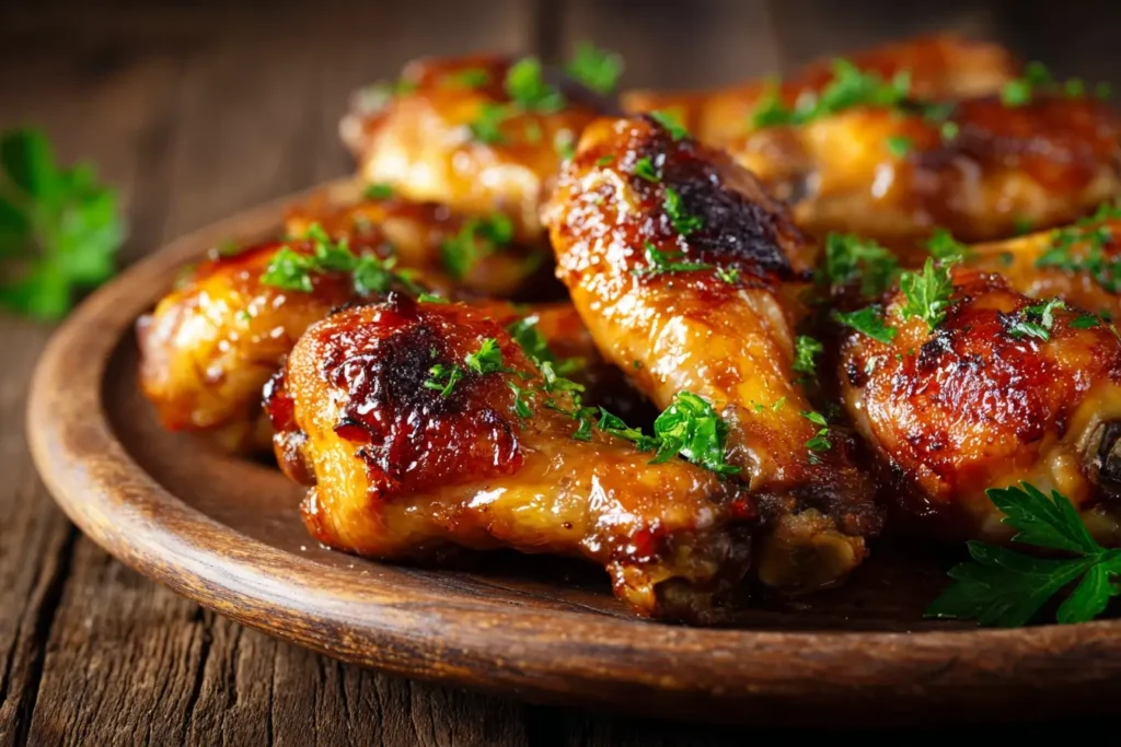 Caramelized Baked Chicken Legs-Wings Recipe Rezept 1 Caramelized Baked Chicken Legs-Wings Recipe 2