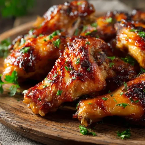 Caramelized Baked Chicken Legs-Wings Recipe Rezept 2 Caramelized Baked Chicken Legs-Wings Recipe
