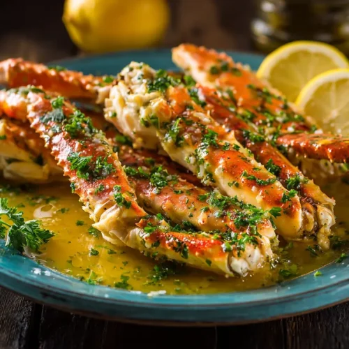 Crab Legs with Garlic Butter Sauce Recipe Rezept 2 Crab Legs with Garlic Butter Sauce Recipe