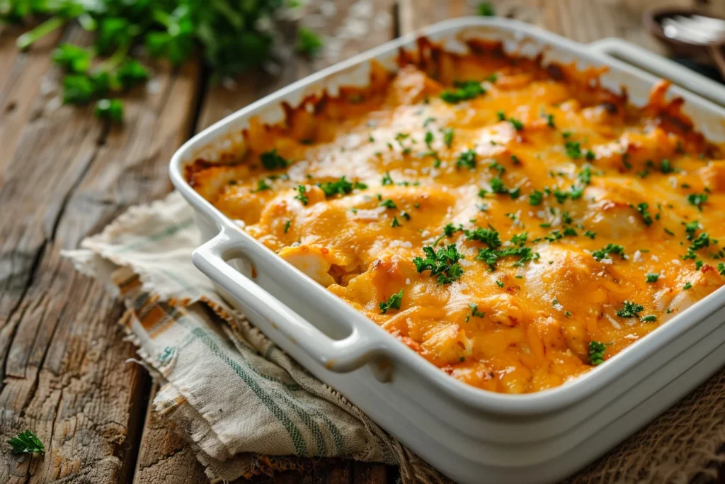 einfacher käsiger Hähnchenauflauf Rezept 1 Einfacher käsiger Hähnchenauflauf – Das perfekte Wohlfühlessen