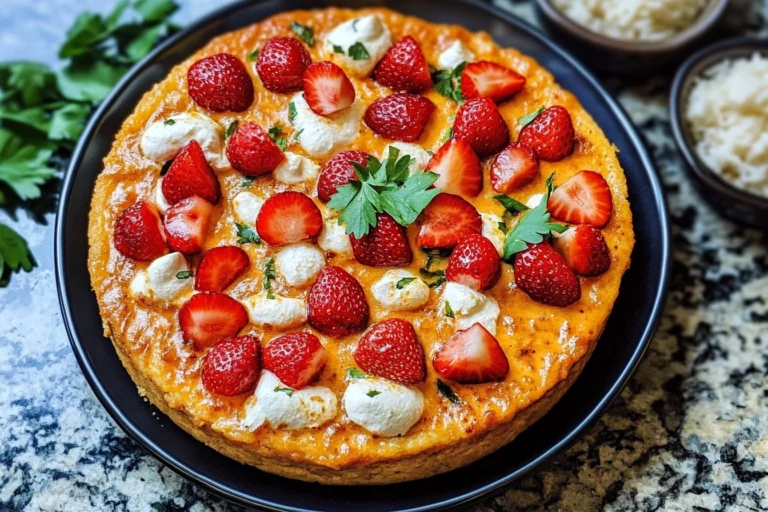 Erdbeer Sahne Kaffeekuchen