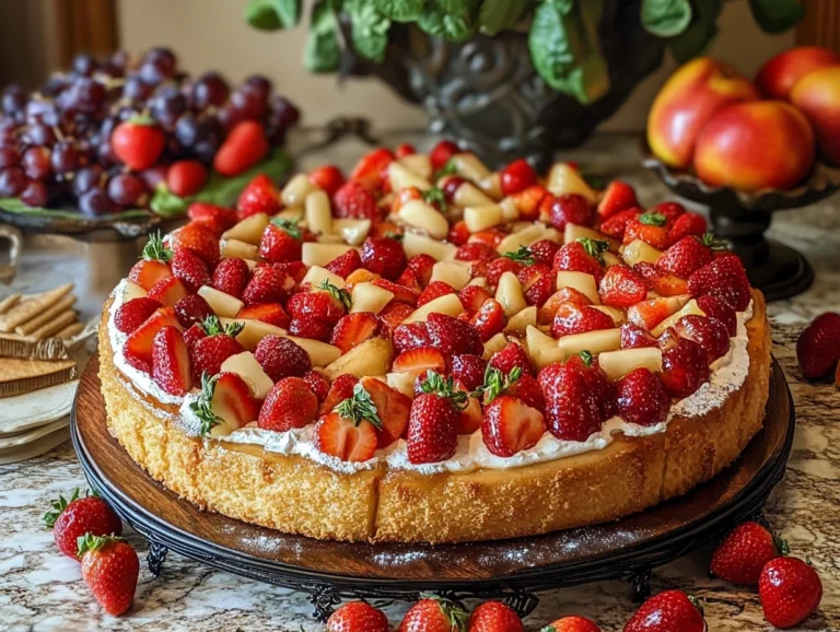 Erdbeer Sahne Kaffeekuchen