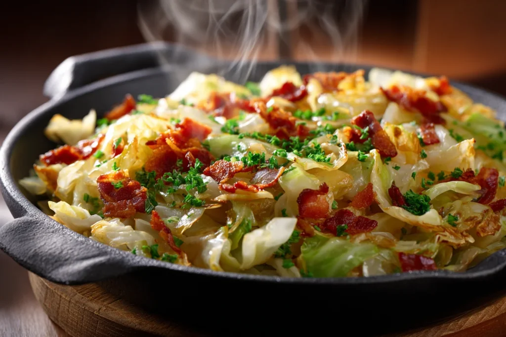 Fried Cabbage with Bacon Recipe