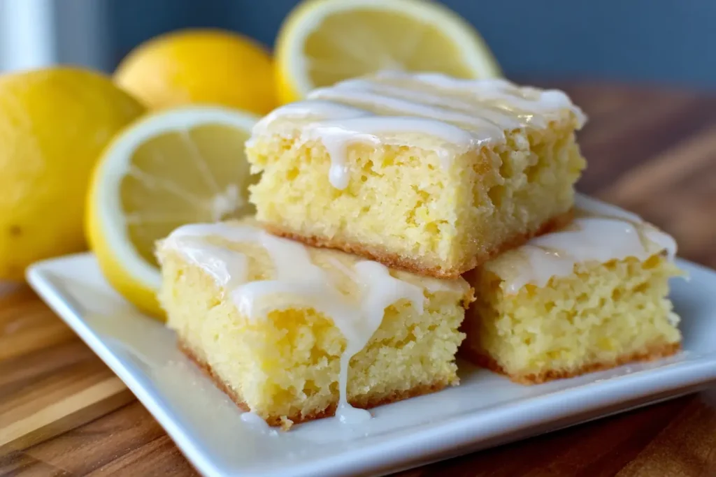 Lemony Lemon Brownies Recipe