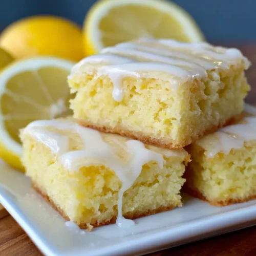 Lemony Lemon Brownies Recipe