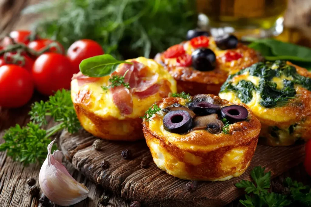 Omelette-Muffins mit dreierlei Füllung 2