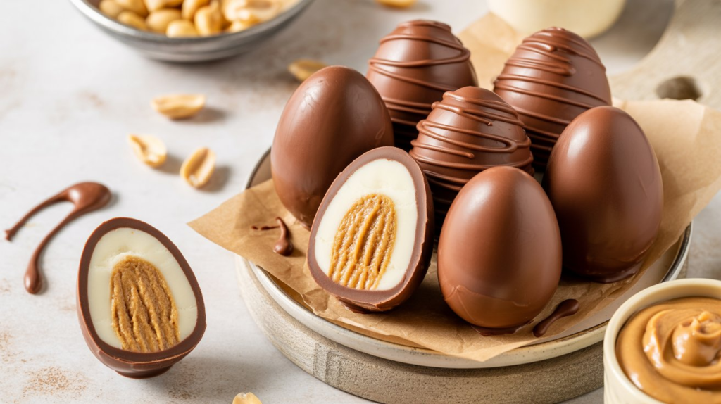 Erdnussbutter-Eier – Ein köstlicher Genuss! Rezept 2 Erdnussbutter-Eier – Ein köstlicher Genuss!