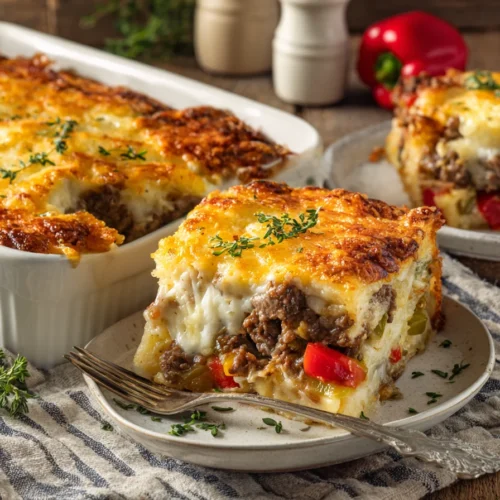 Philly Cheese Steak Casserole Recipe Rezept 2 Philly Cheese Steak Casserole Recipe