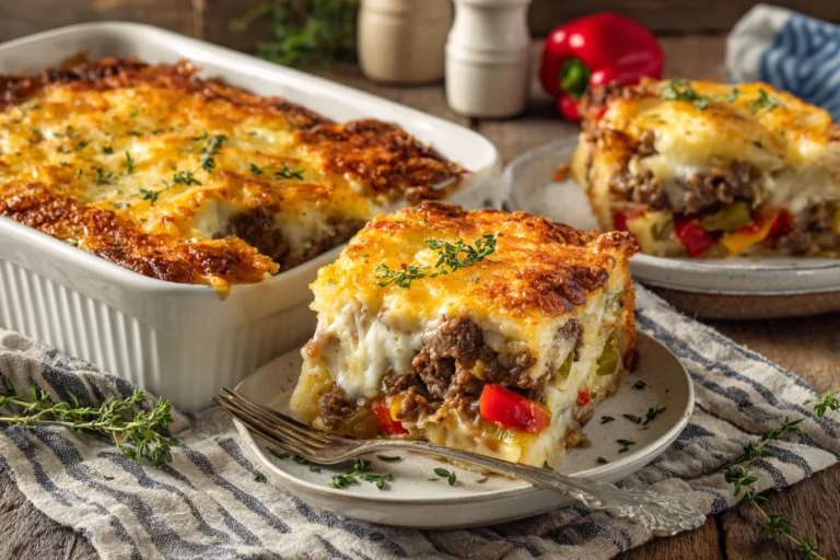 Philly Cheese Steak Casserole Recipe