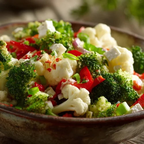 Salat mit Brokkoli, Blumenkohl und Feta Rezept 1 Salat mit Brokkoli, Blumenkohl und Feta