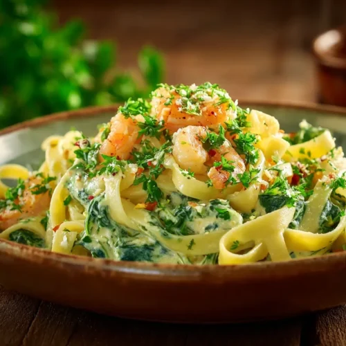 Shrimp and Spinach Pasta Recipe