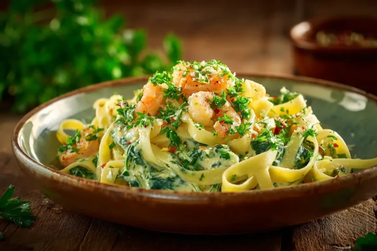 Shrimp and Spinach Pasta Recipe