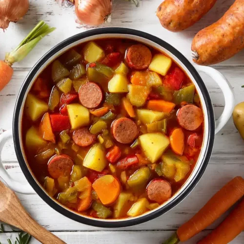 Klassischer Möhreneintopf serviert in einem weißen Suppenteller, garniert mit frischer Petersilie