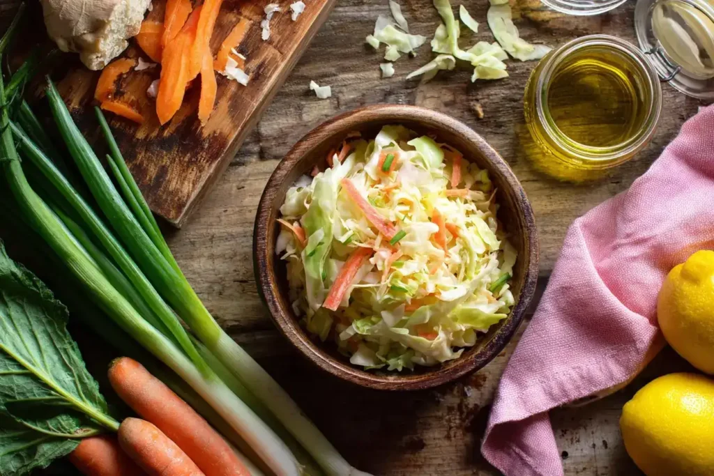 Zutaten für Knackiger Kohlrabisalat mit Möhren