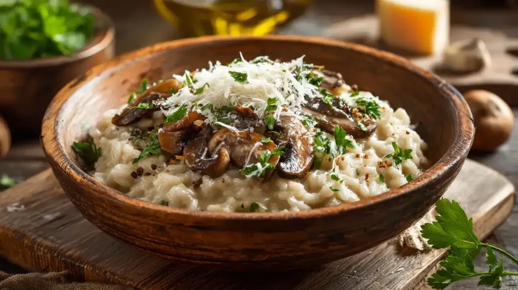 Cremiges Pilzrisotto – Italienisches Risotto mit Pilzen Cremiges Pilzrisotto – Italienisches Risotto mit Pilzen