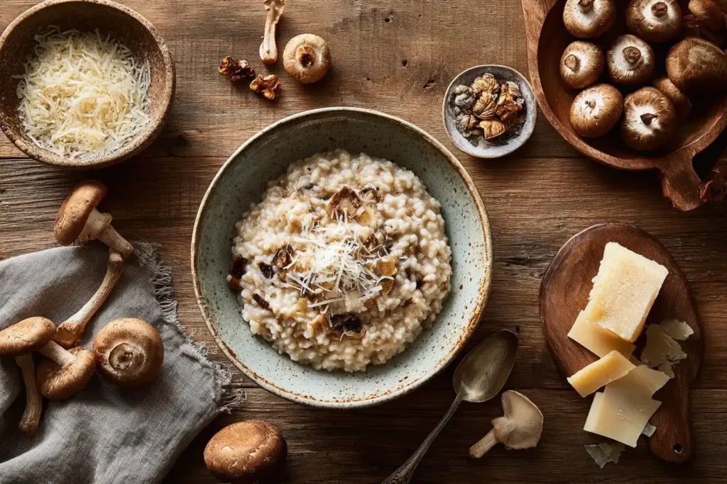 Cremiges Pilzrisotto – Italienisches Risotto mit Pilzen Cremiges Pilzrisotto – Italienisches Risotto mit Pilzen