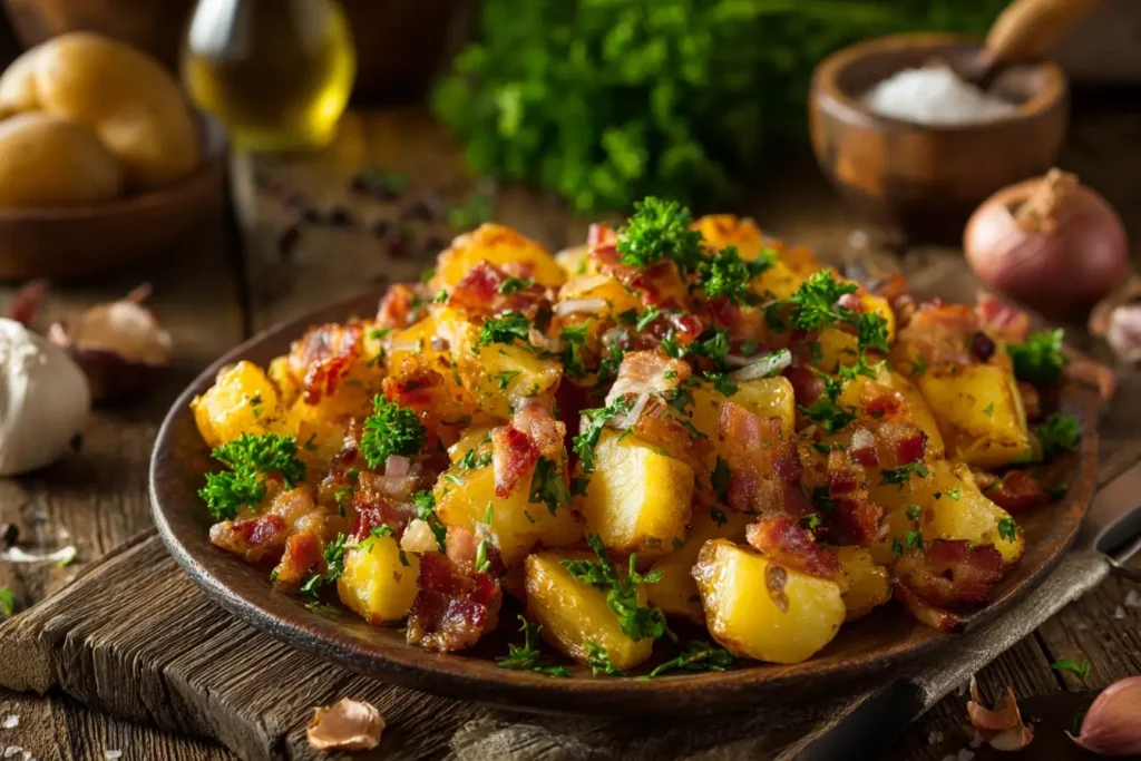 Bratkartoffeln mit Speck und Zwiebeln – Einfach und Lecker Bratkartoffeln mit Speck und Zwiebeln – Einfach und Lecker