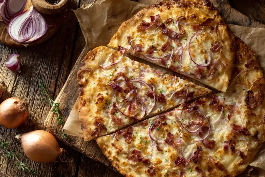 Einfacher Flammkuchen – Schnell und lecker