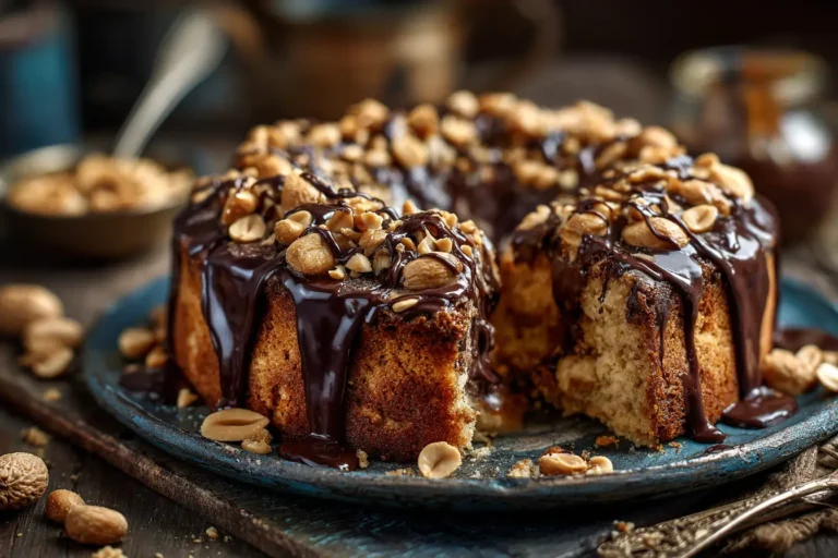 Erdnuss-Schokoladen-Kuchen