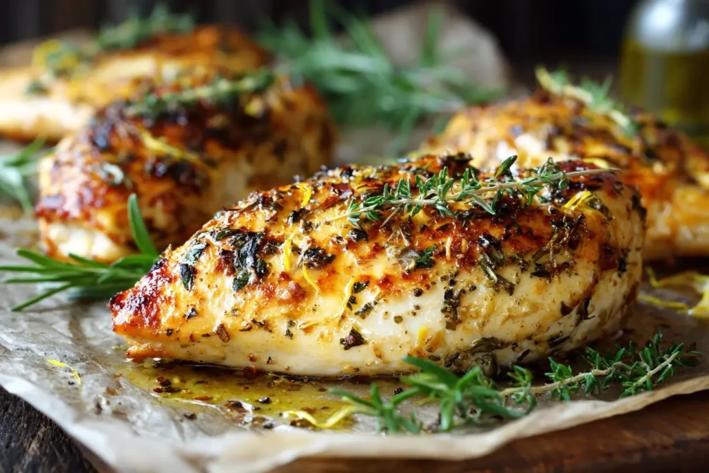 Herzhafte Hähnchenbrust im Backofen Rezept