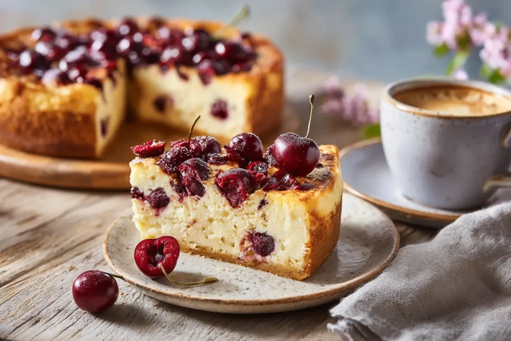 Kirsch Frischkäse Kuchen Rezept