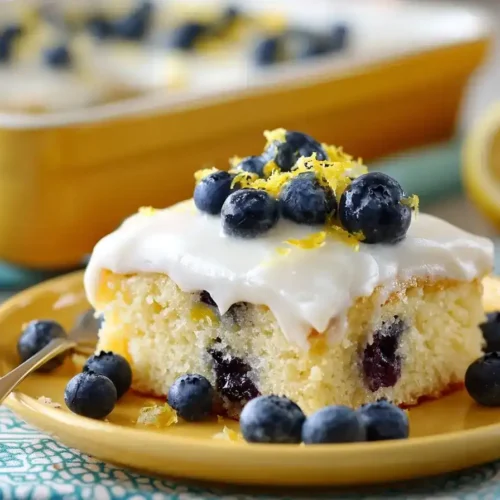Blaubeer-Zitronenkuchen vom Blech