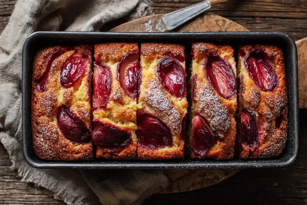 Pflaumenkuchen aus der Kastenform