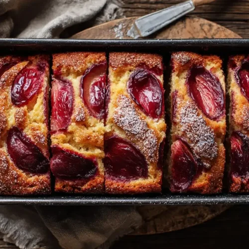 Pflaumenkuchen aus der Kastenform