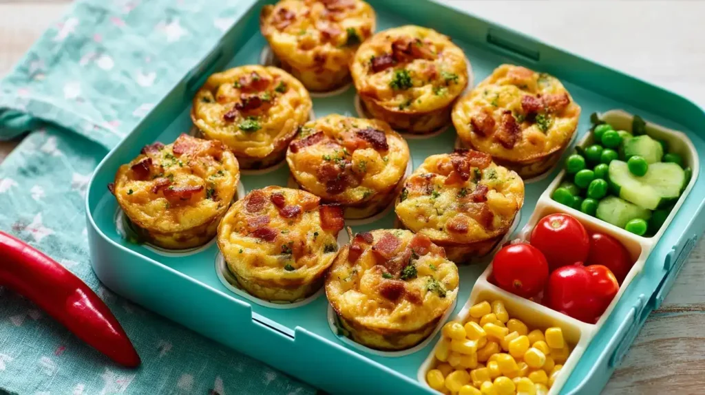 Pizzabites für die Brotdose frisch gebacken auf Backpapier