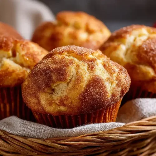 Frisch gebackene Apfelmuffins aus der Heißluftfritteuse, goldbraun und saftig