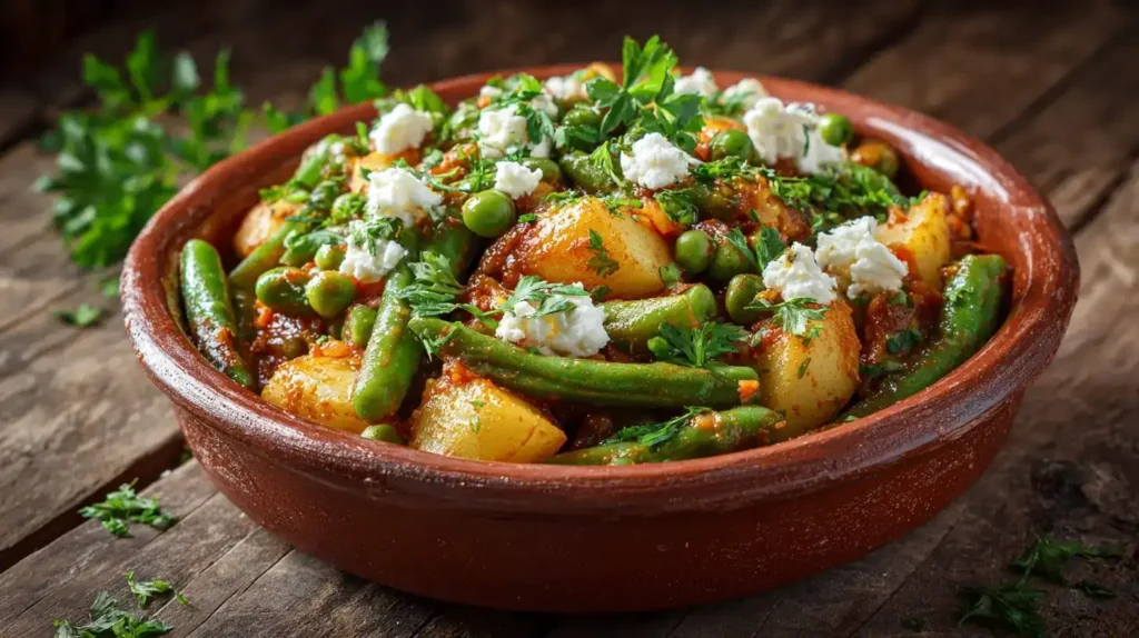 Traditionelles griechisches Fasolakia Rezept mit Bohnen und Tomatensauce