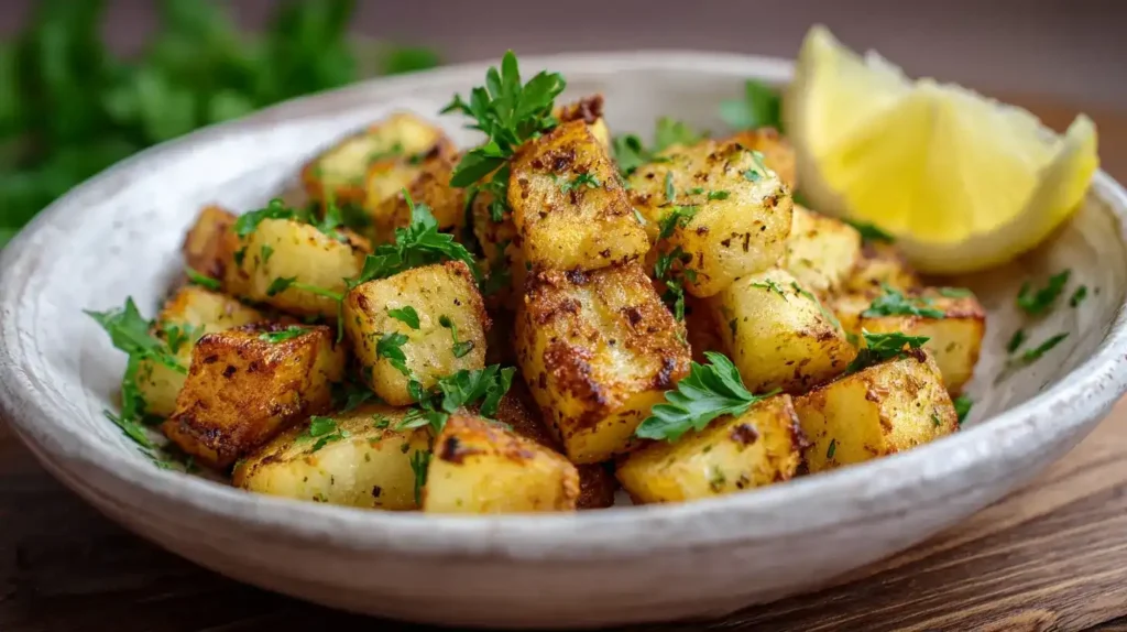 Kohlrabi Rezept aus der Heißluftfritteuse als gesunde Beilage