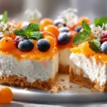 Sanddorn-Torte auf Springform, fruchtig-cremiger Genuss
