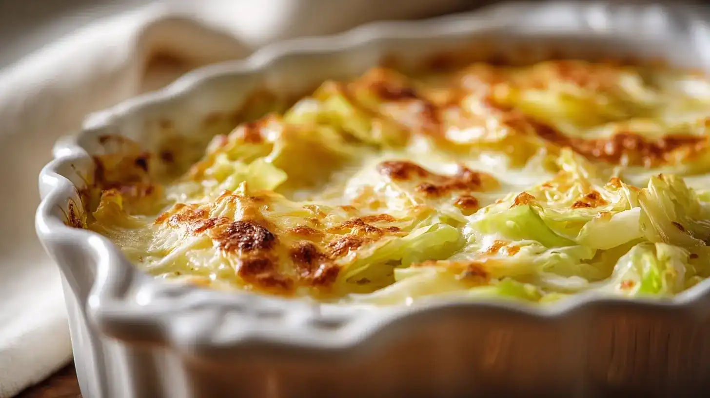 Überbackener Chinakohl mit Sahnesoße – cremig &amp; lecker